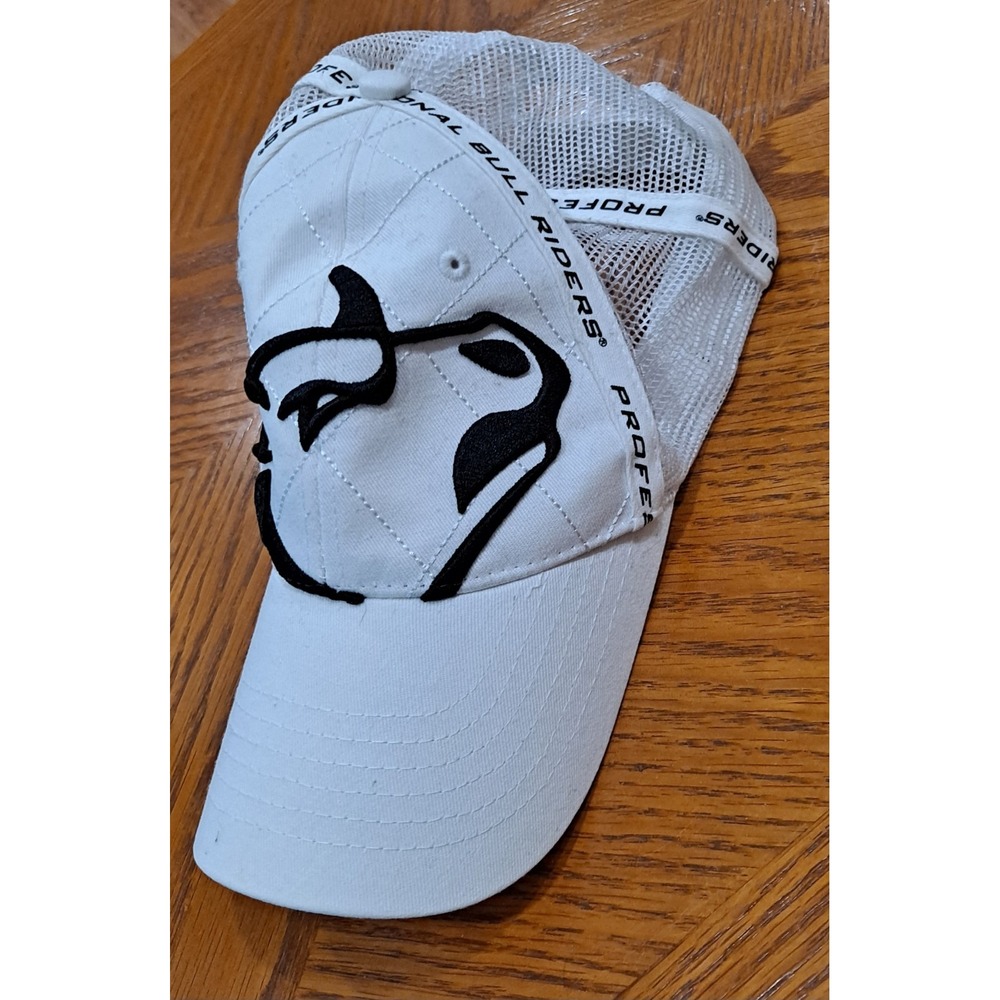 Professional Bull Riders Black/White Trucker Snap Back Hat